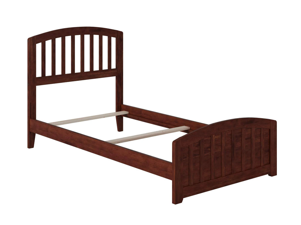 Twin XL Walnut Traditional Bed with Matching Foot Board S58142