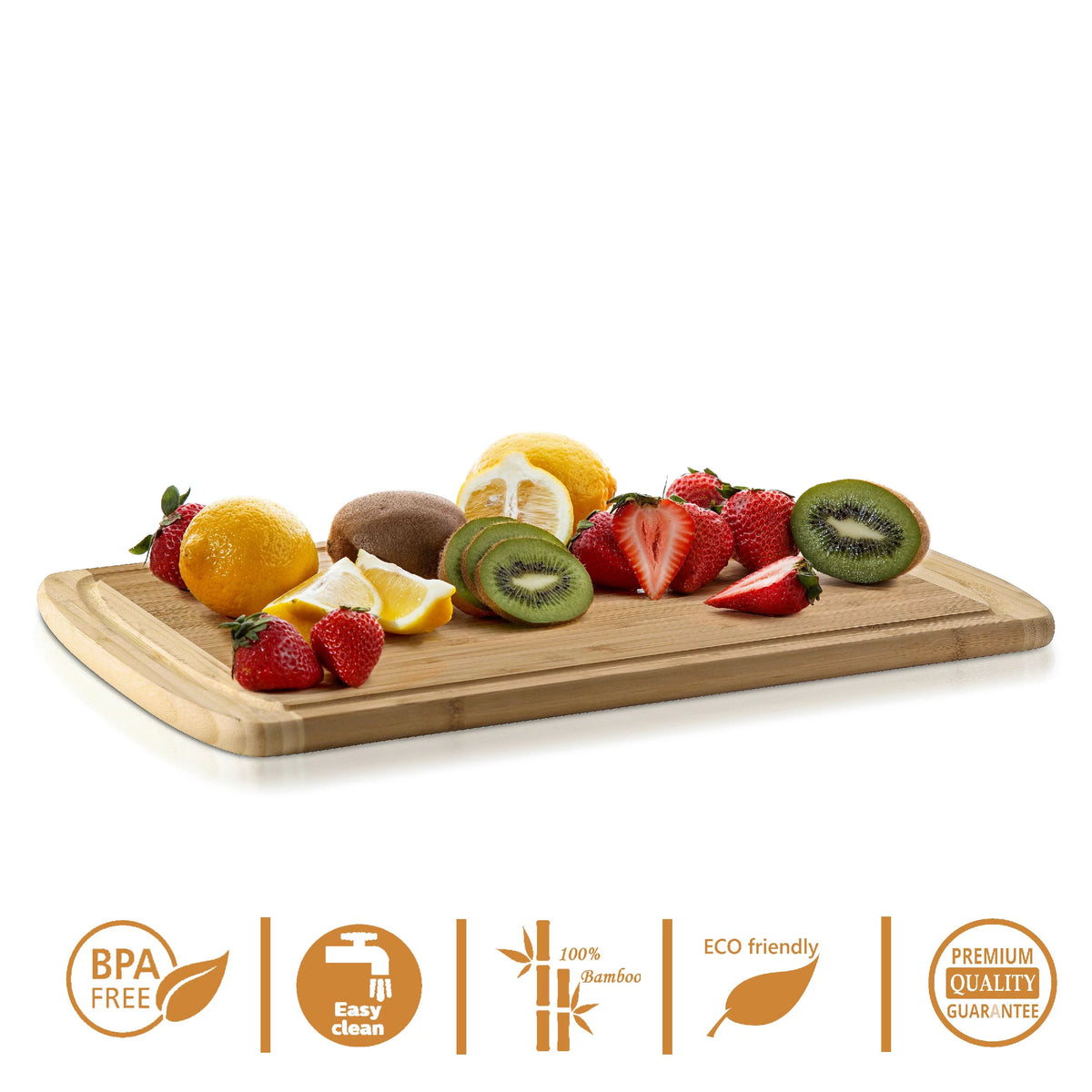 Extra Large Bamboo Cutting Board with Juice Grooves E9376