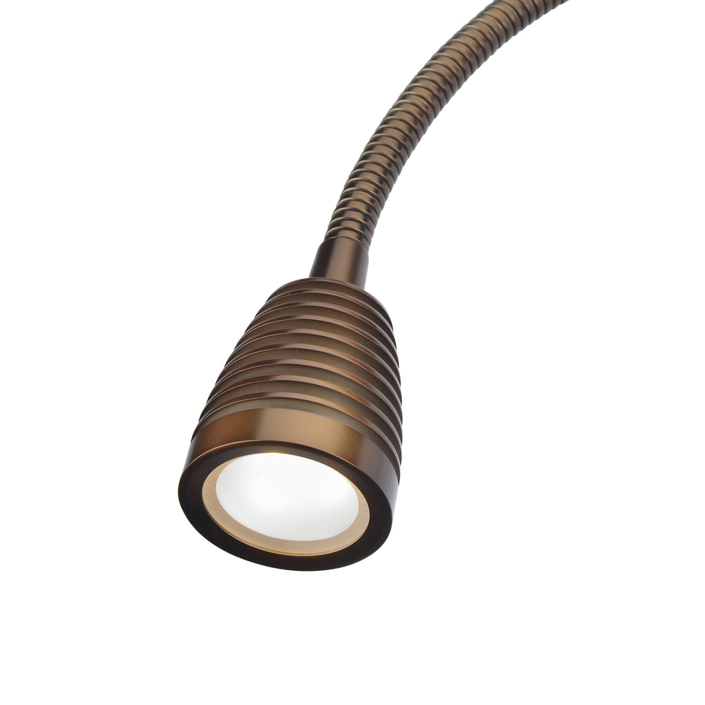 Bronze Gooseneck LED Wall Mount H599