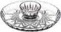 Clear Crystalline Chip & Dip Bowl M882473