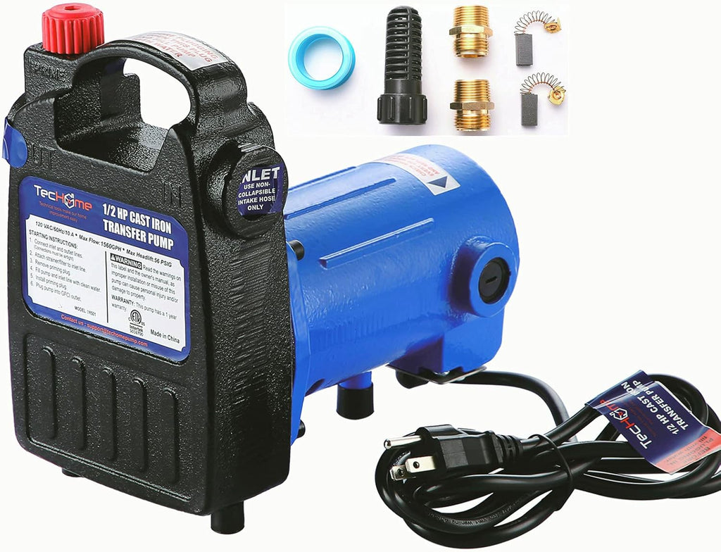 Water Transfer Pump, 115V 1/10HP 330GPH, Portable Electric Utility Pump, Pack of 2 I823869