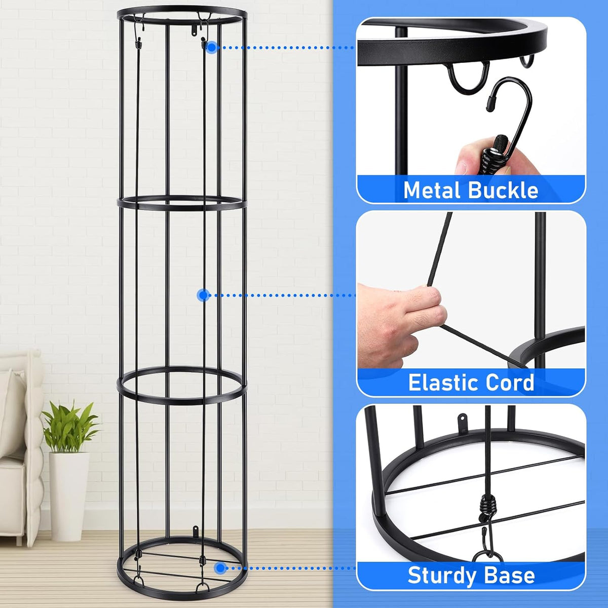 3 Layer Vertical Ball Storage Rack G779
