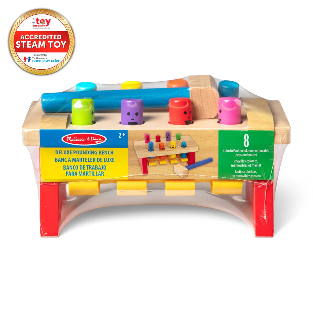 Wooden Pounding Bench Toy With Mallet B4294