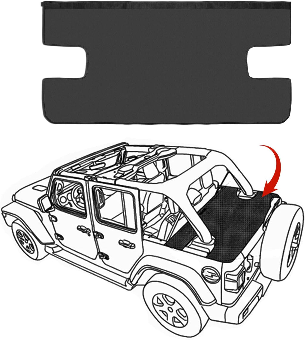Black Vinyl Tonneau Cover 3 pcs Q91382