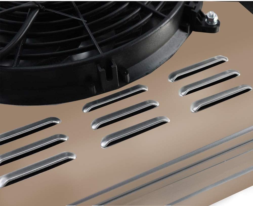 Aluminum 3 Row Radiator with Shroud Fan and Relay V82106