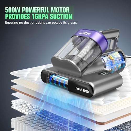 Mattress Vacuum Cleaner with UV-C Light, 16Kpa, 140°F Heat, Corded N34294