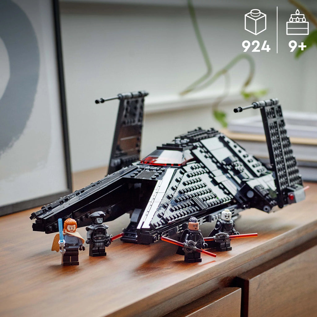 Buildable Toy Starship with Blue and Double-Bladed Red Lightsabers K46110