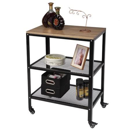 3-Tier Rolling Kitchen Utility Cart with Metal Frame N306041