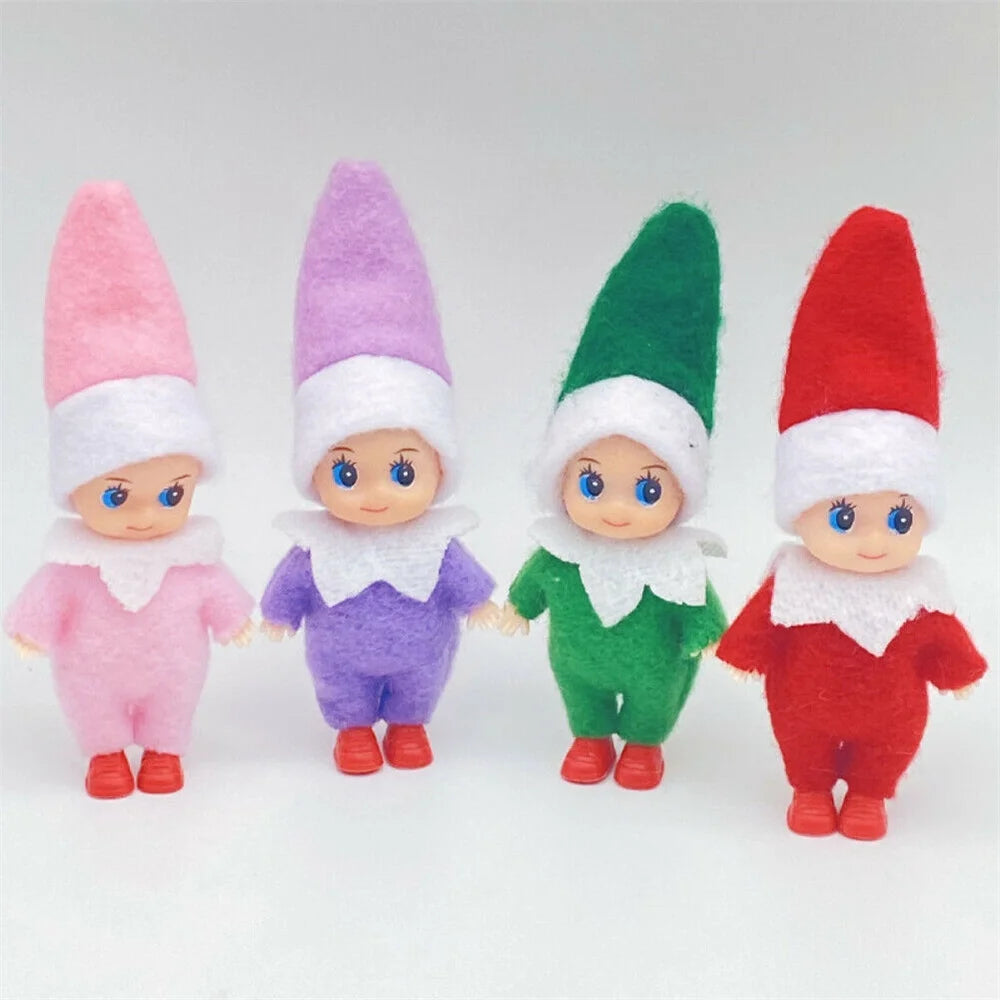 Naughty Elf Felt Doll 4 PCS Toddler Elf Kids Toys B635709