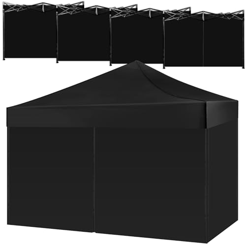 4 Pack 6.56 x 9.84 ft Blue Waterproof Canopy Sidewalls with Zipper Doors X207