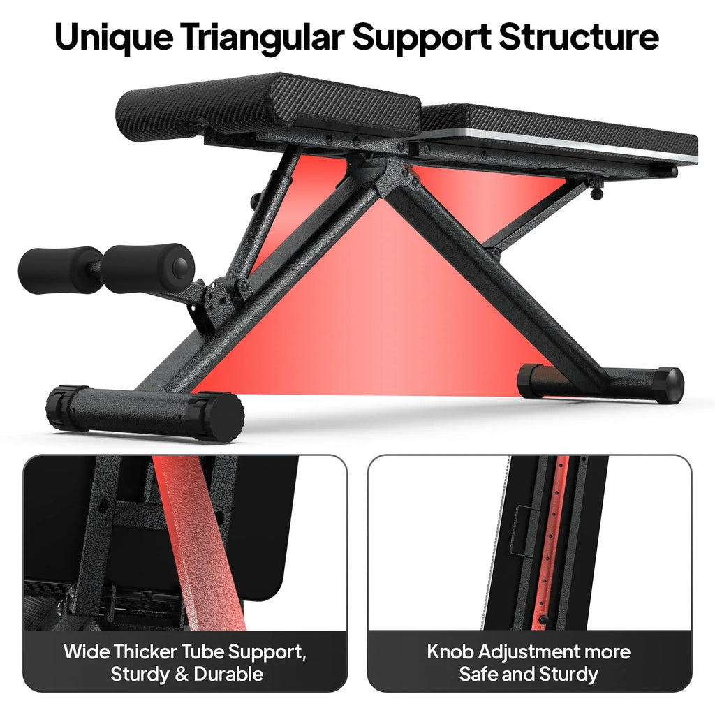 Foldable Adjustable Weight Bench Q951