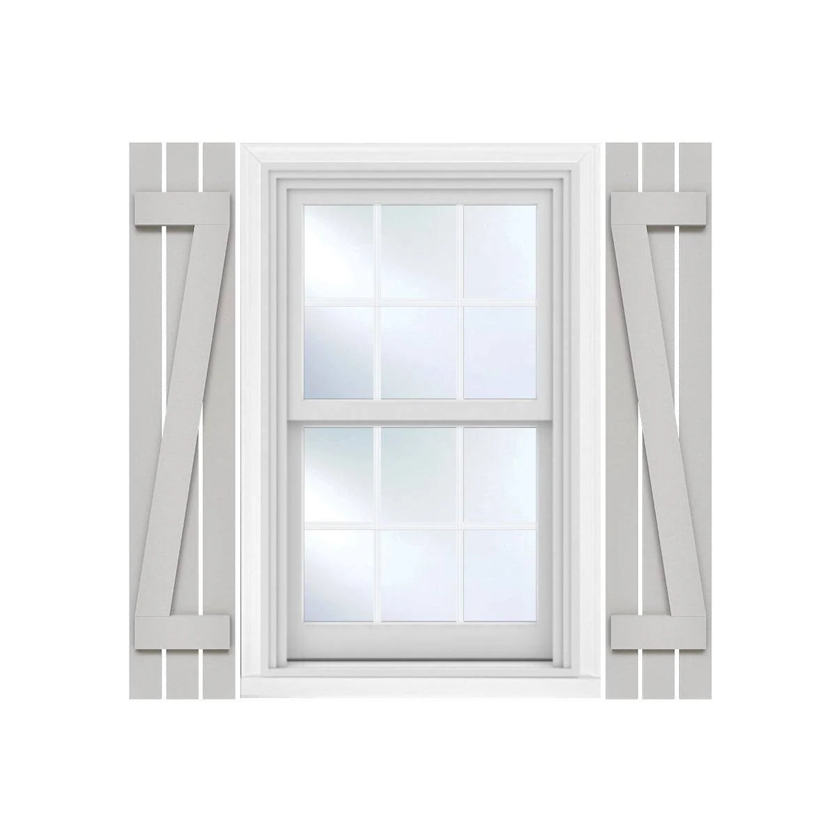 Rustic Faux Wood Shutters J518755