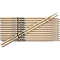 12-Pair American Hickory Drumsticks Nylon 5A R18087