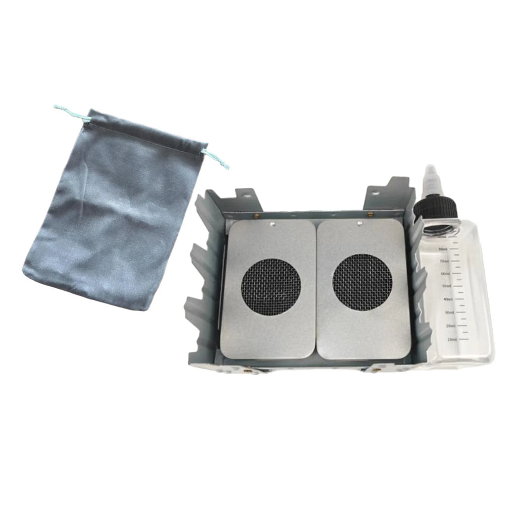 Liquid Fuel Camping Stove Set with Folded Stand Grill B92439