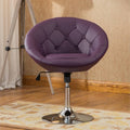Purple Tufted Tilt Swivel Chair H39138
