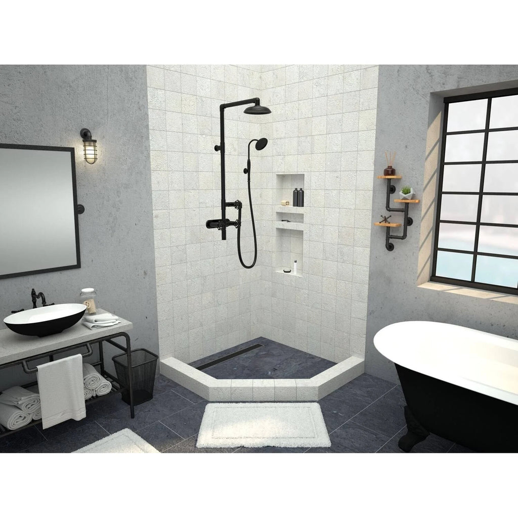 48x22 Neo-Angle Shower Base R610