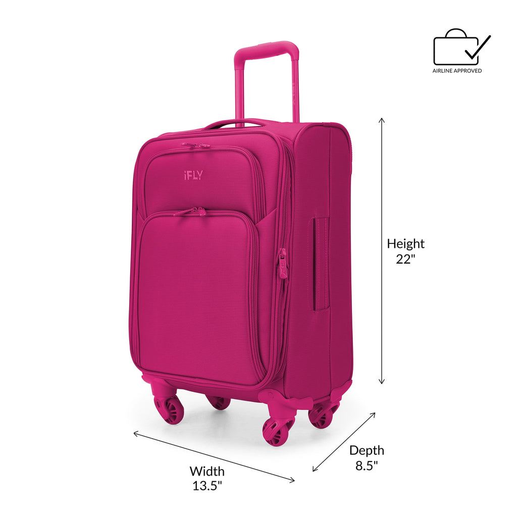 Fuchsia 20" Carry-on Luggage V2164