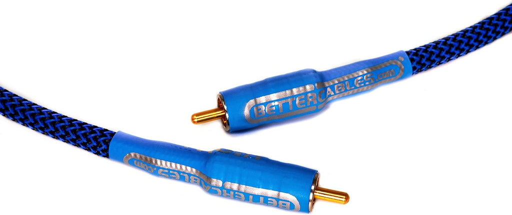 Blue Silver/Copper Hybrid Coaxial RCA Cable 6 Feet H805145