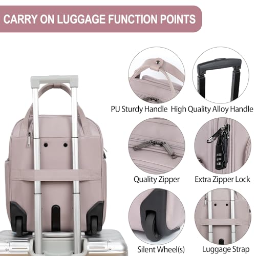 Black 16" Carry On Bag with Wheels T390401