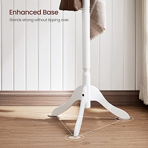 Solid Wood Coat Rack with 10 Hooks B801790