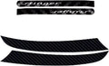 3D Carbon Fiber Front Hood Rally Stripes Decal Pack of 2 W588