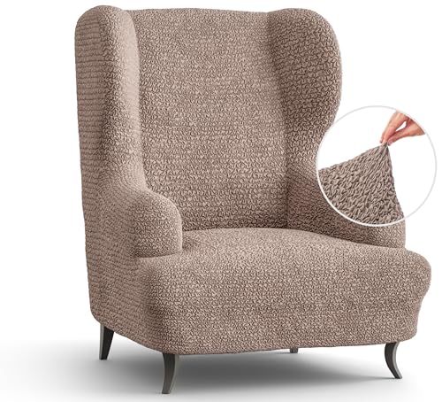 Blue Wingback Chair Slipcover Y167