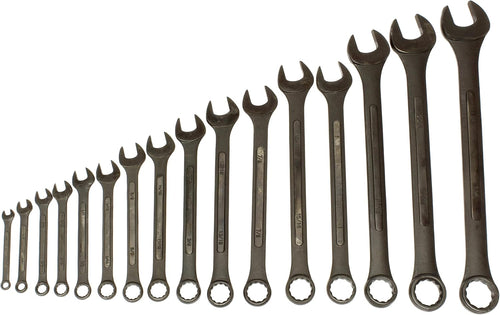 16 Pc SAE Combination Wrench Set with Roll Up Pouch D75614