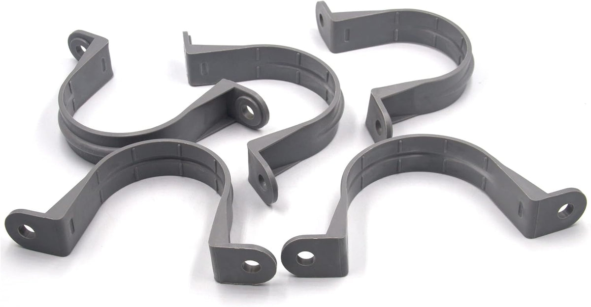 6pcs 1-1/2 Inch PVC Pipe Straps, 2 Holes Plastic Conduit Strap S67368