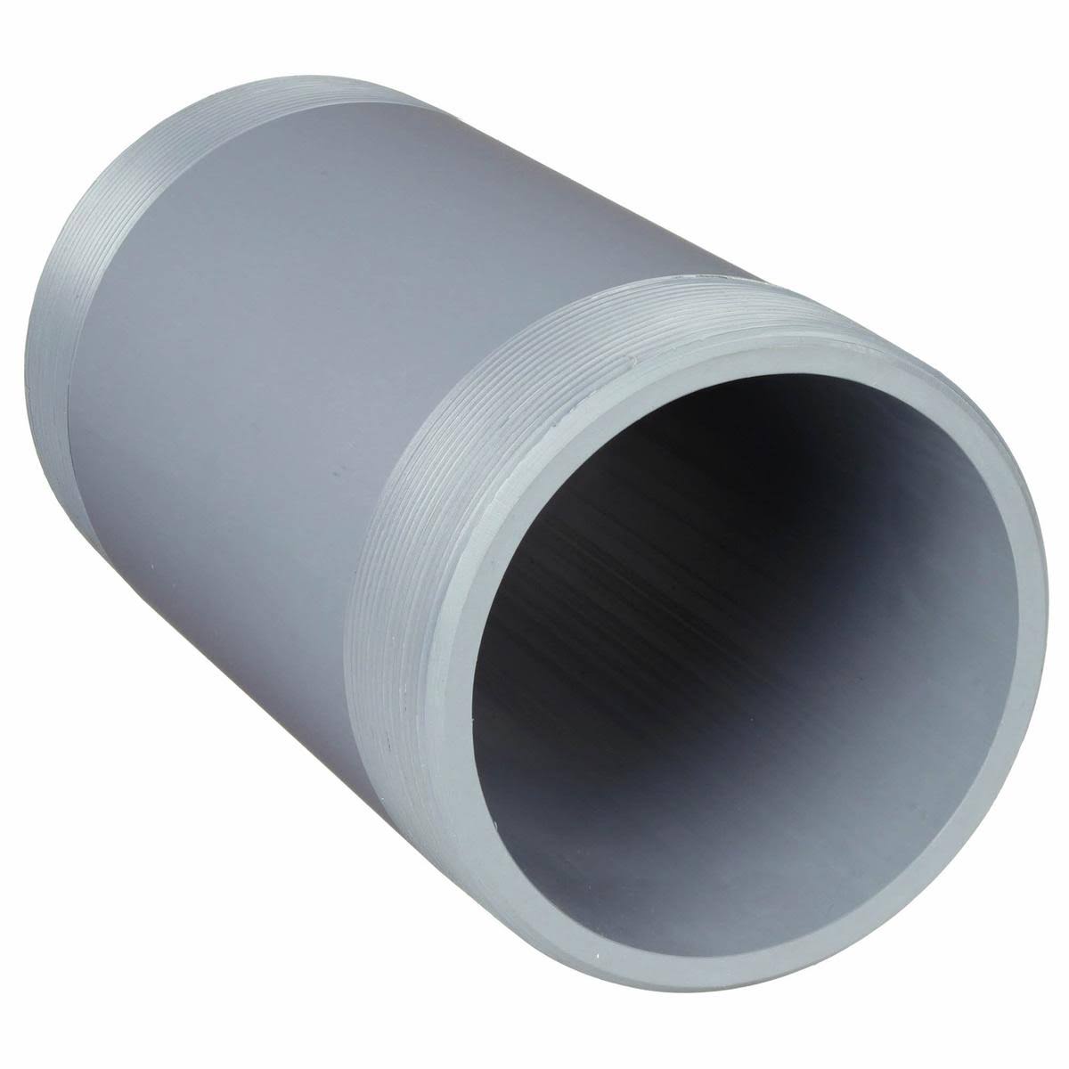 6 In Schedule 80 Gray PVC Pipe Nipple U9471
