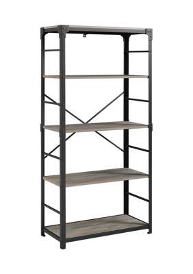 Grey Wash 4 Shelf Bookshelf E334029