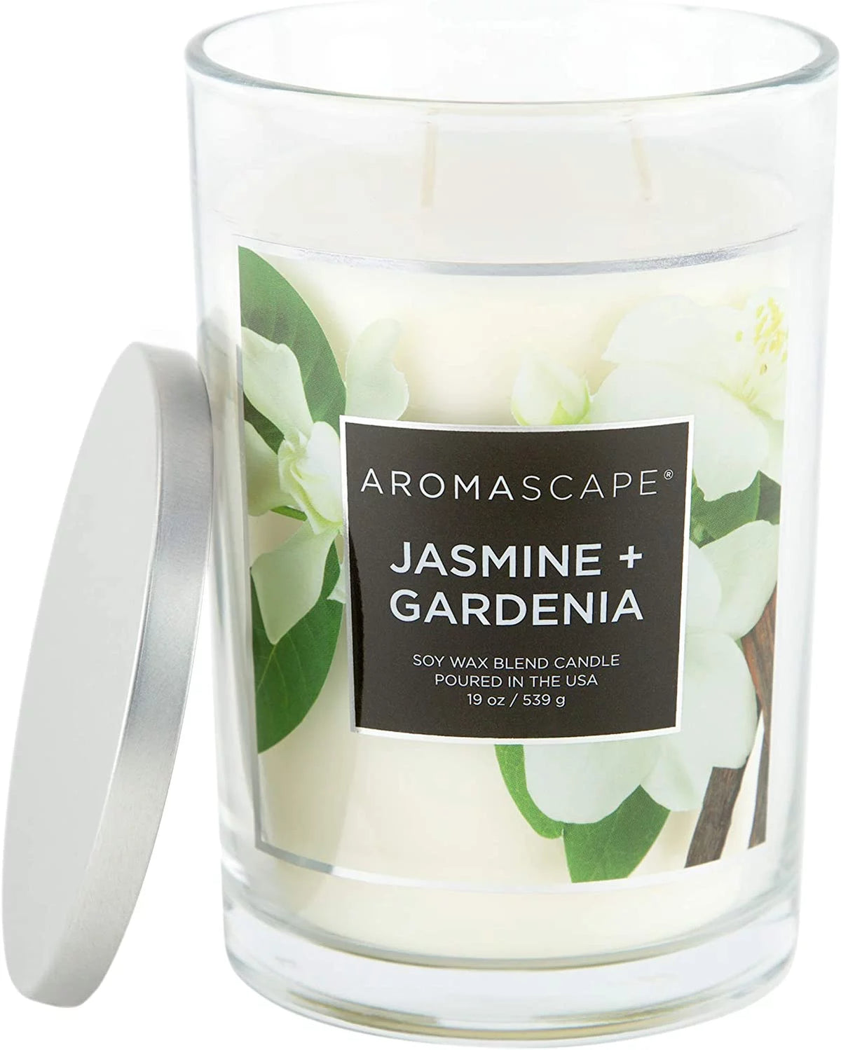 2-Wick Scented Jar Candle, Jasmine & Gardenia, 19-Ounce Y4075