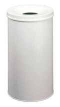 60 L Round Steel Grey Trash Can N10780