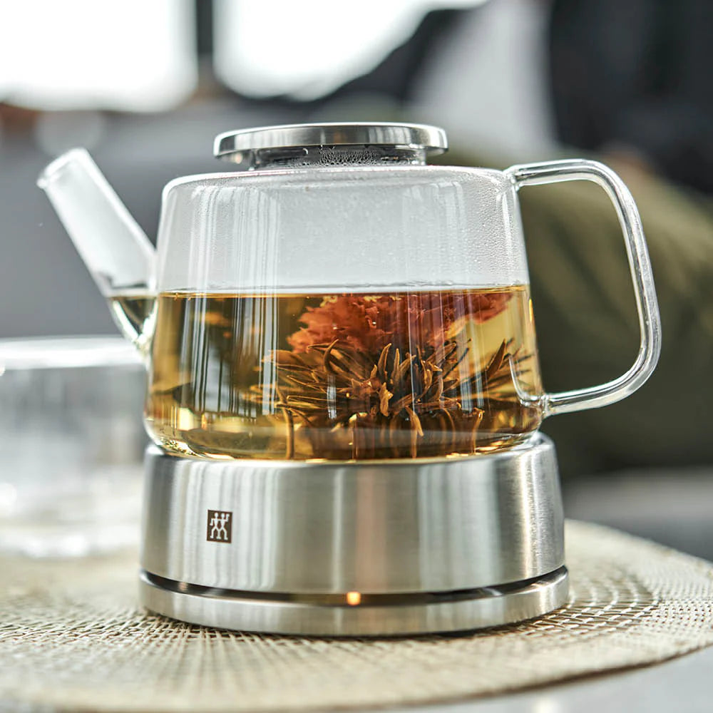 27oz Glass Teapot with Stainless Steel Stand Z905119