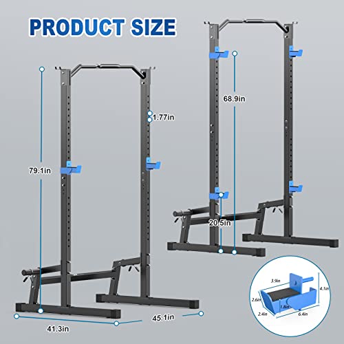 Adjustable Squat Rack with Pull Up Bar A45553