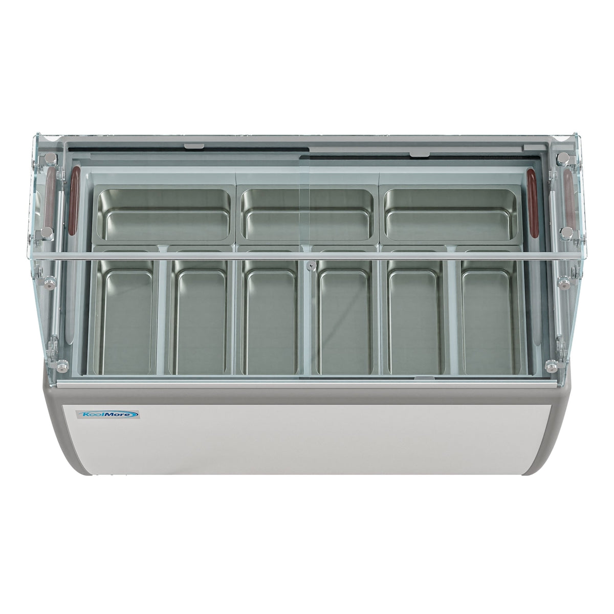 Gelato Dipping Cabinet Display Freezer with Sliding Glass Door and Sneeze Guard 13 cu. ft. R447264