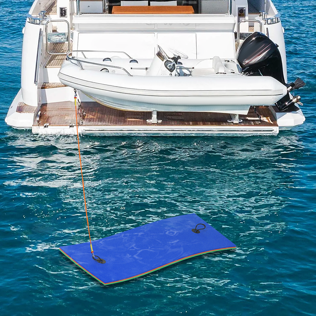 Blue 3-Layer XPE Foam Floating Water Mat U278117