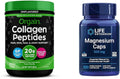 Hydrolyzed Collagen Peptides Powder, Magnesium Caps 500mg K733