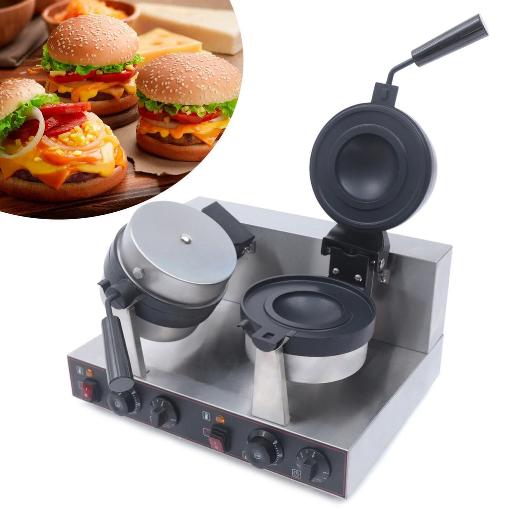 Double Head Stainless Steel Non-stick Electric Waffle Maker 2400W Z8986