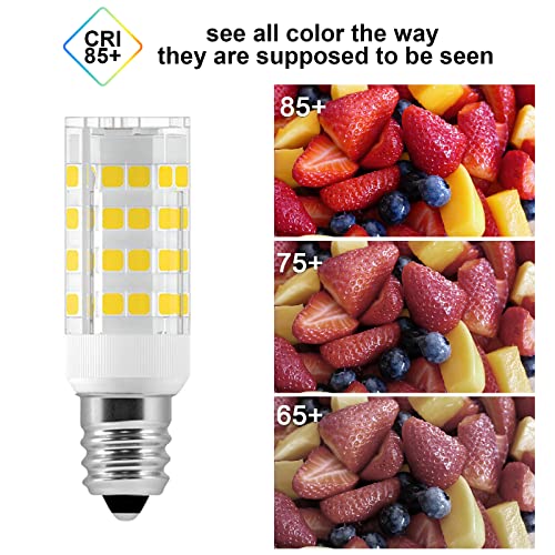 10 Pack E12 LED Candelabra Bulbs, 6000k Daylight White, 5W 450 Lumens G955