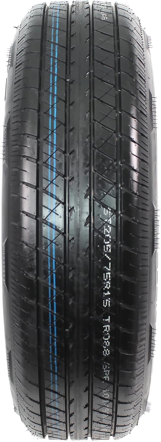 Gray Modular Trailer Tire On Rim ST205/75R15 5 Lug Wheel W191815