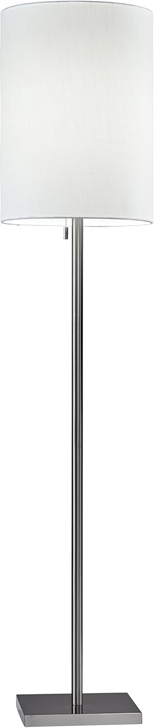 Antique Brass Beige Floor Lamp N88493