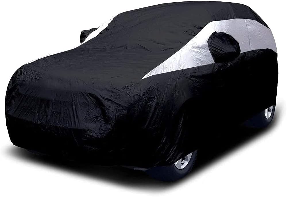 Jet Black Poly 210T Car Cover for Sedans X72559