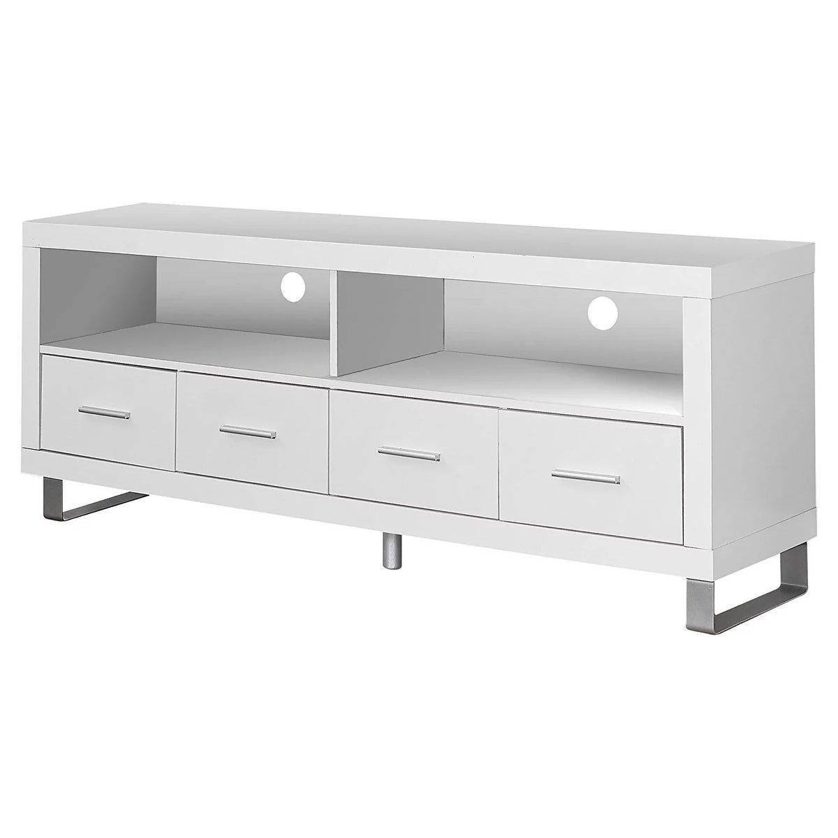 White 2 Pack TV Stand with Storage Z283407