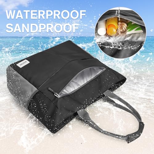 Waterproof Sandproof Large Capacity Foldable Beach Tote Bag U32530