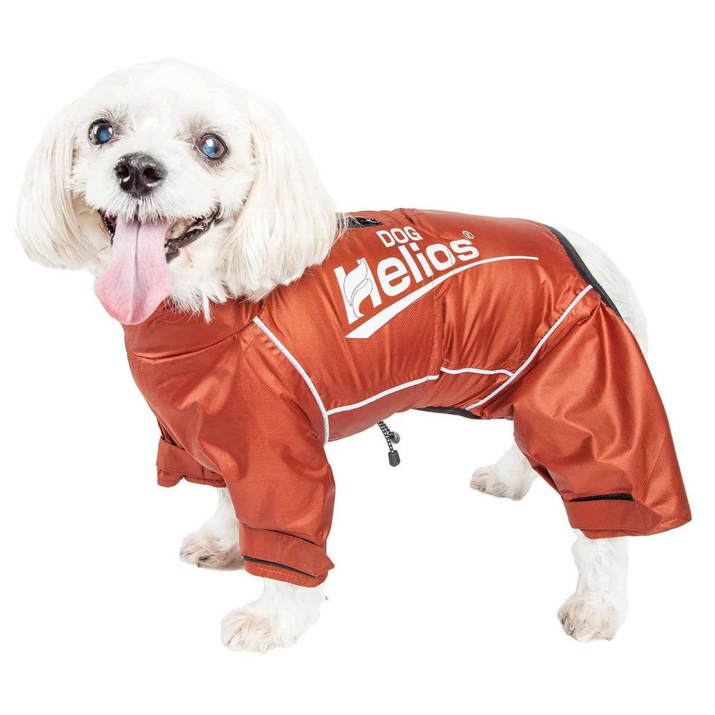 Waterproof Reflective Full Body Dog Coat Jacket Orange Medium U9272