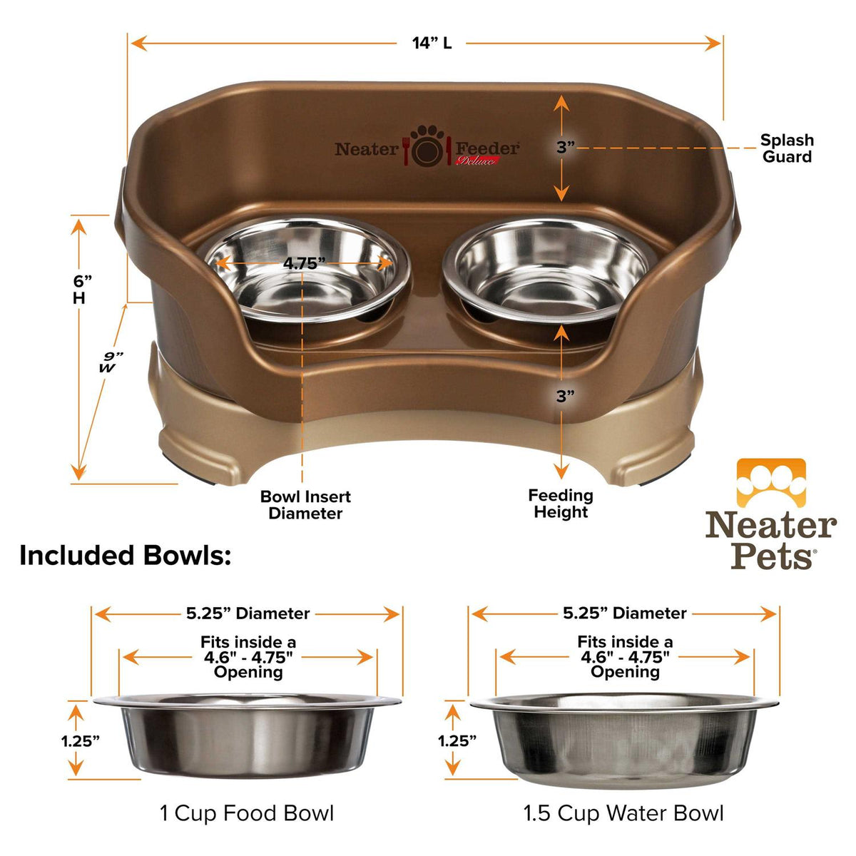 Elevated Cat Bowls J780