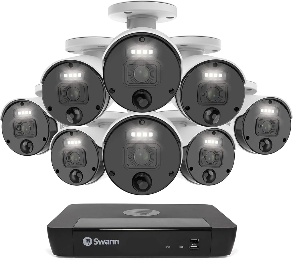 8 Camera 8 Channel POE NVR 4K Wired Security Camera System S45970