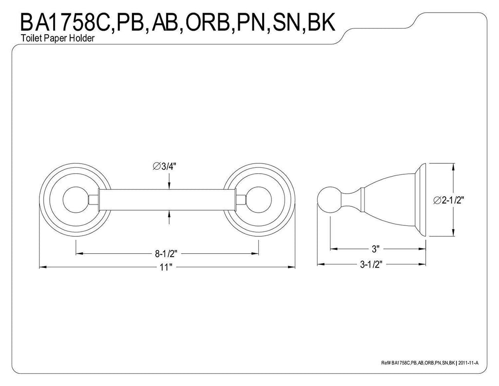 Satin Nickel Toilet Paper Holder L84442