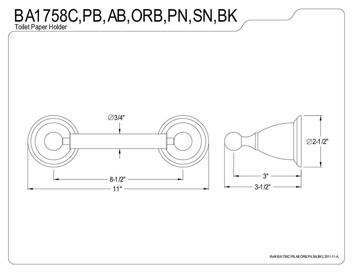Satin Nickel Toilet Paper Holder L84442