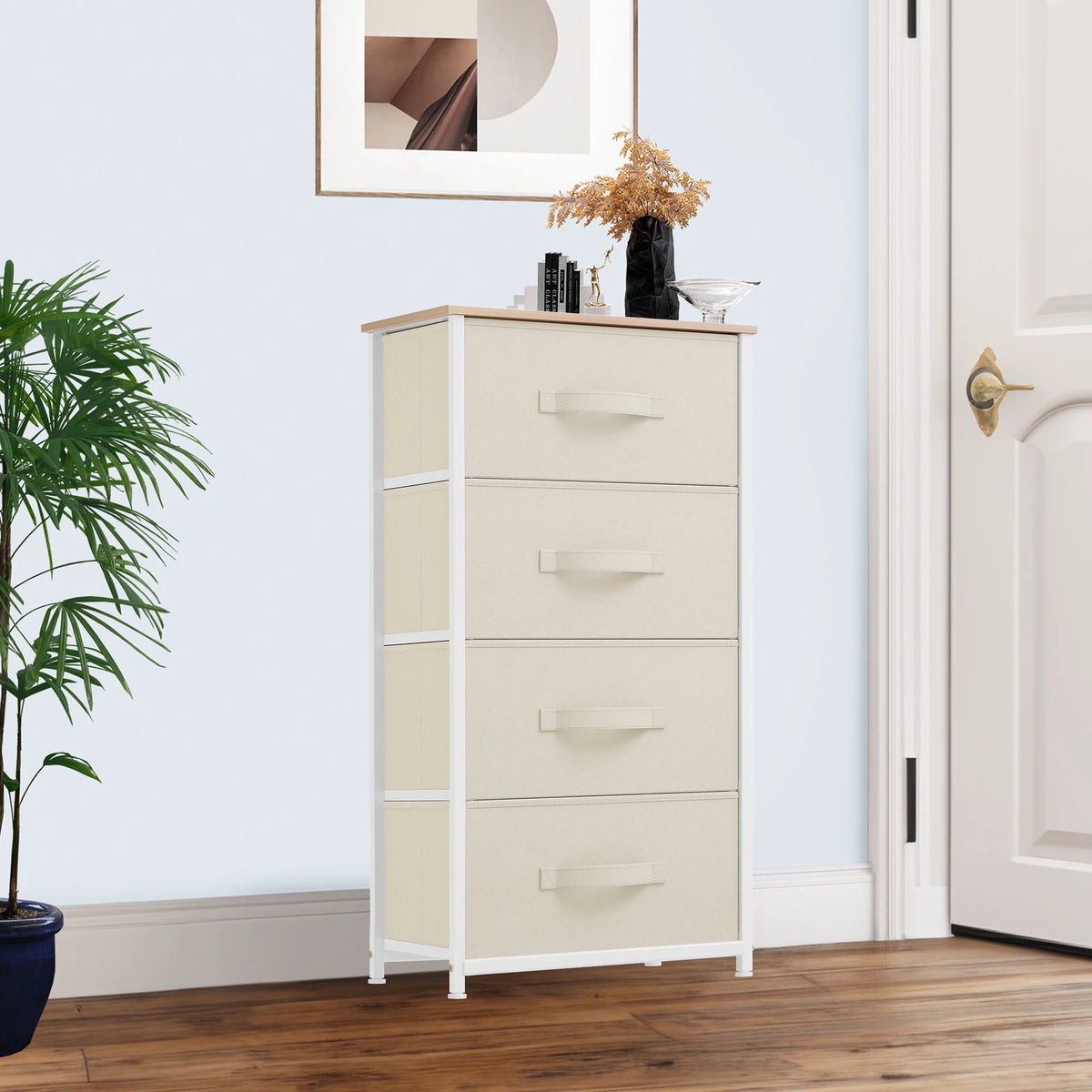 Fabric 4 Drawer Dresser U319154